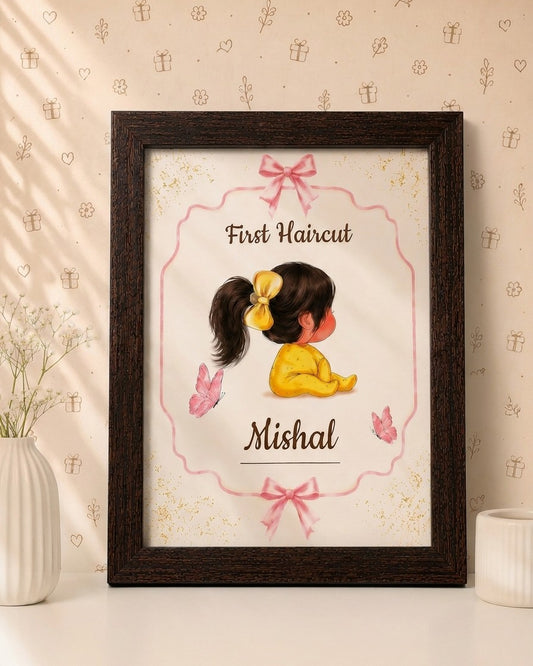 Teasure Frame for Baby's First Haircut - A Big Moment, Kept Forever