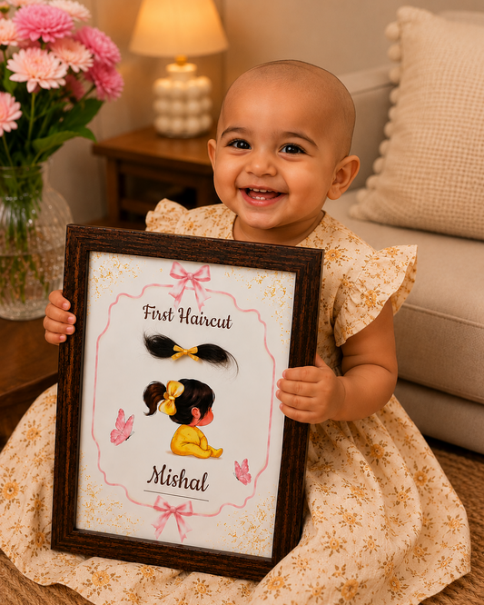 Teasure Frame for Baby's First Haircut - A Big Moment, Kept Forever