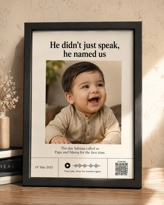 "He Named Us" Frame - Preserve First Words - Personalized Premimum Quality