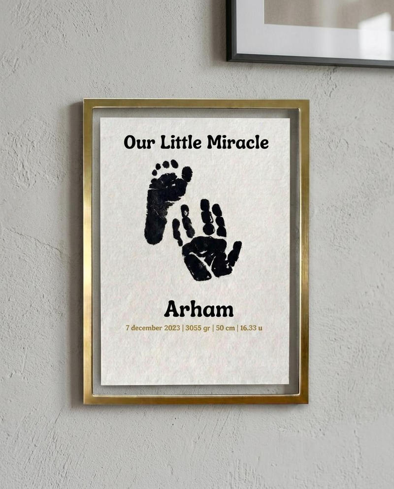Finest Quality Hand & Footprint Frame - Personalized