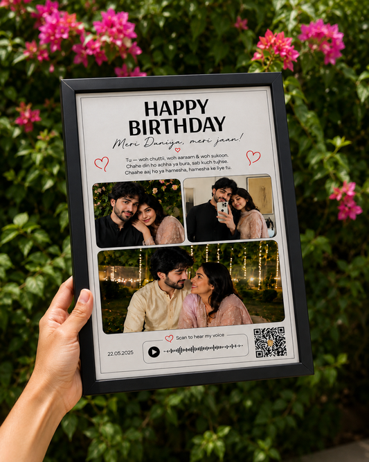 Birthday Frame That Talks Back - Personalized/Custom made
